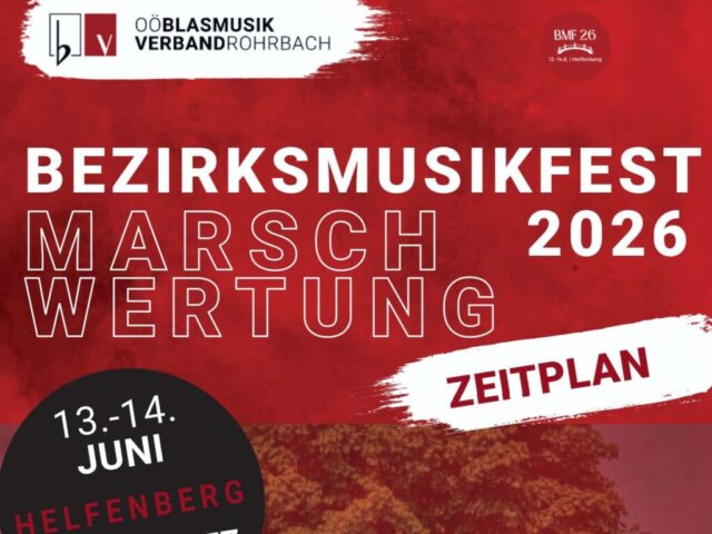 Zeitplan 2026